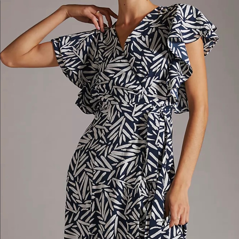 Beautiful Formal Wedding Guest Dress. Brand New. Never Worn. Wrap Dress.